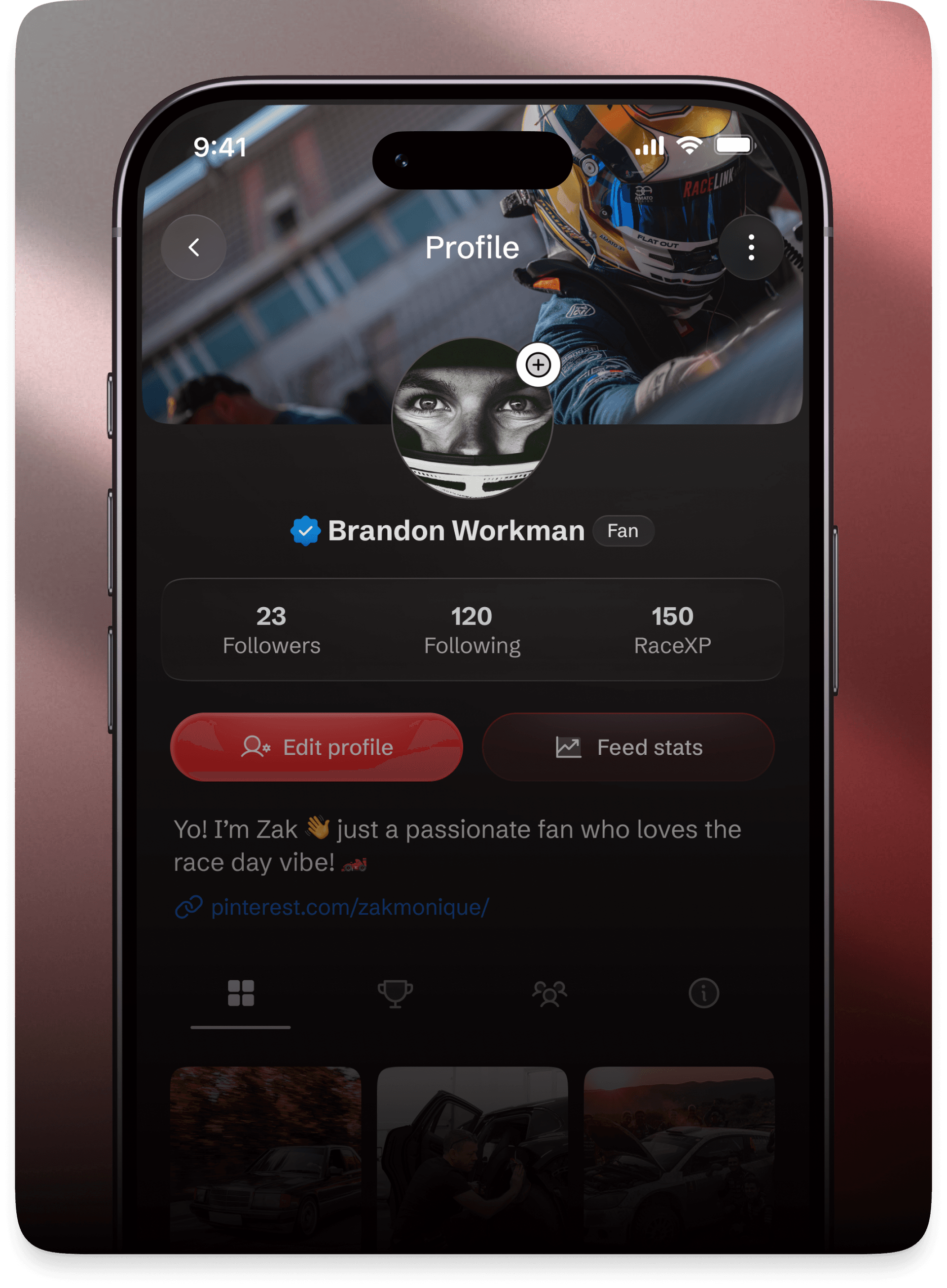 RaceLink app preview