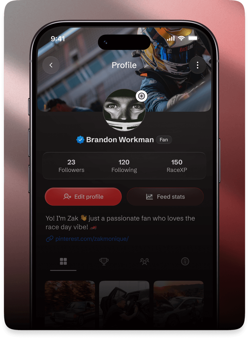 RaceLink app preview